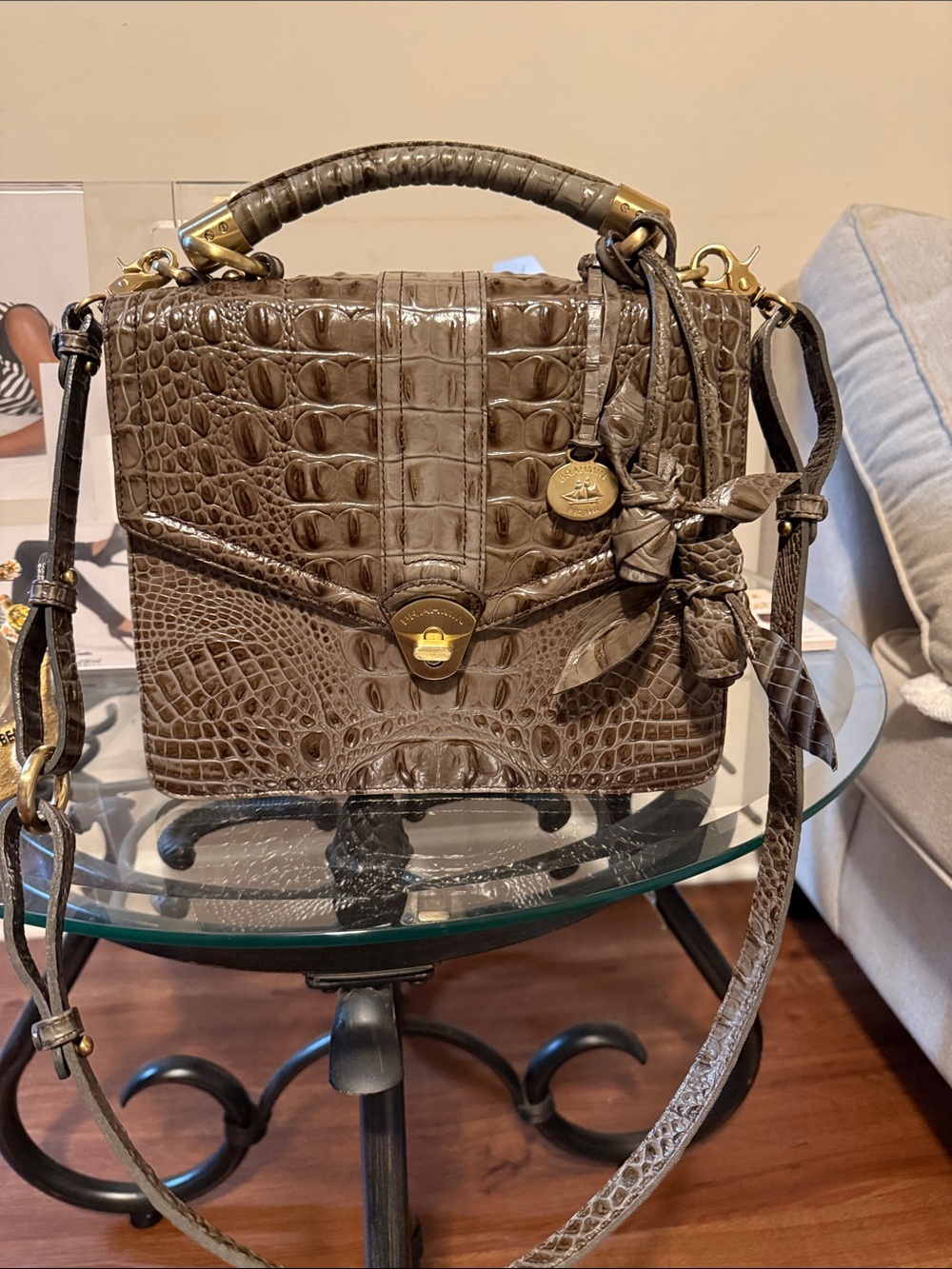 Brahmin Olivia w/ Rose Tassel